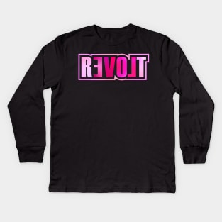 LOVE REVOLT Kids Long Sleeve T-Shirt